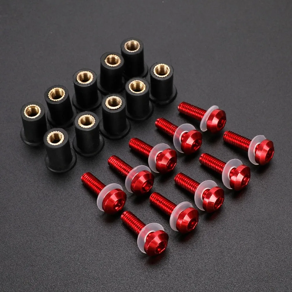 

For MV Agusta BRUTALE 800 675 750 Rivale 800 F41000R Dragster 800 F3 675 Windshield Bolts 5mm Windscreen Mounting Screws Nuts