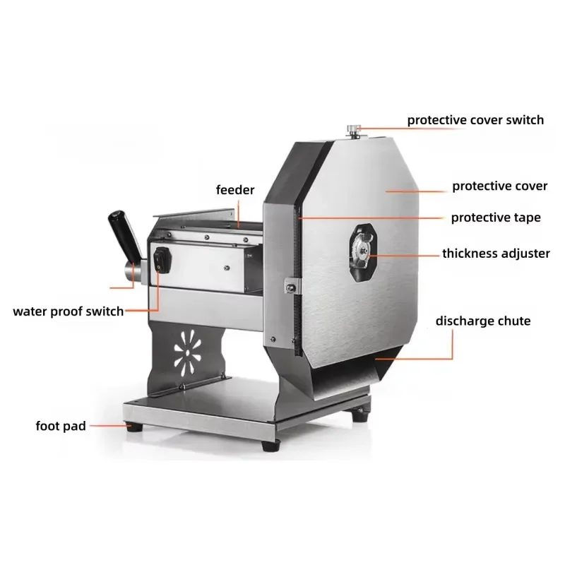 Commercial lemon fruit and vegetable cutting fruit manual multi-function vegetable cutter potato ginger juice fruit slicer