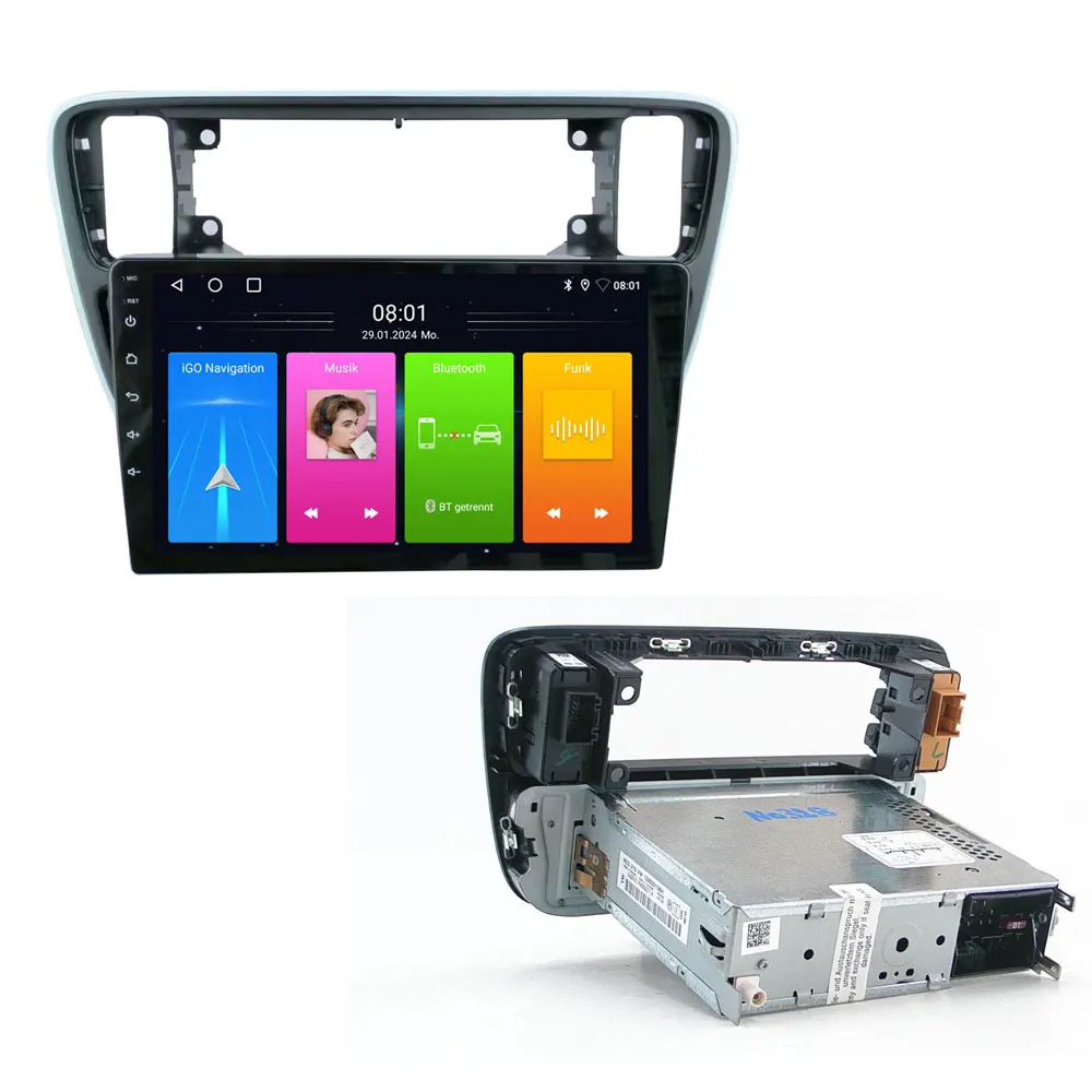 Android 9” car radio with GPS Navigation for VW UP! e-up! 121, 122, 123, BL1, BL2, BL3 2013/07 -2024/12 1S0035156H