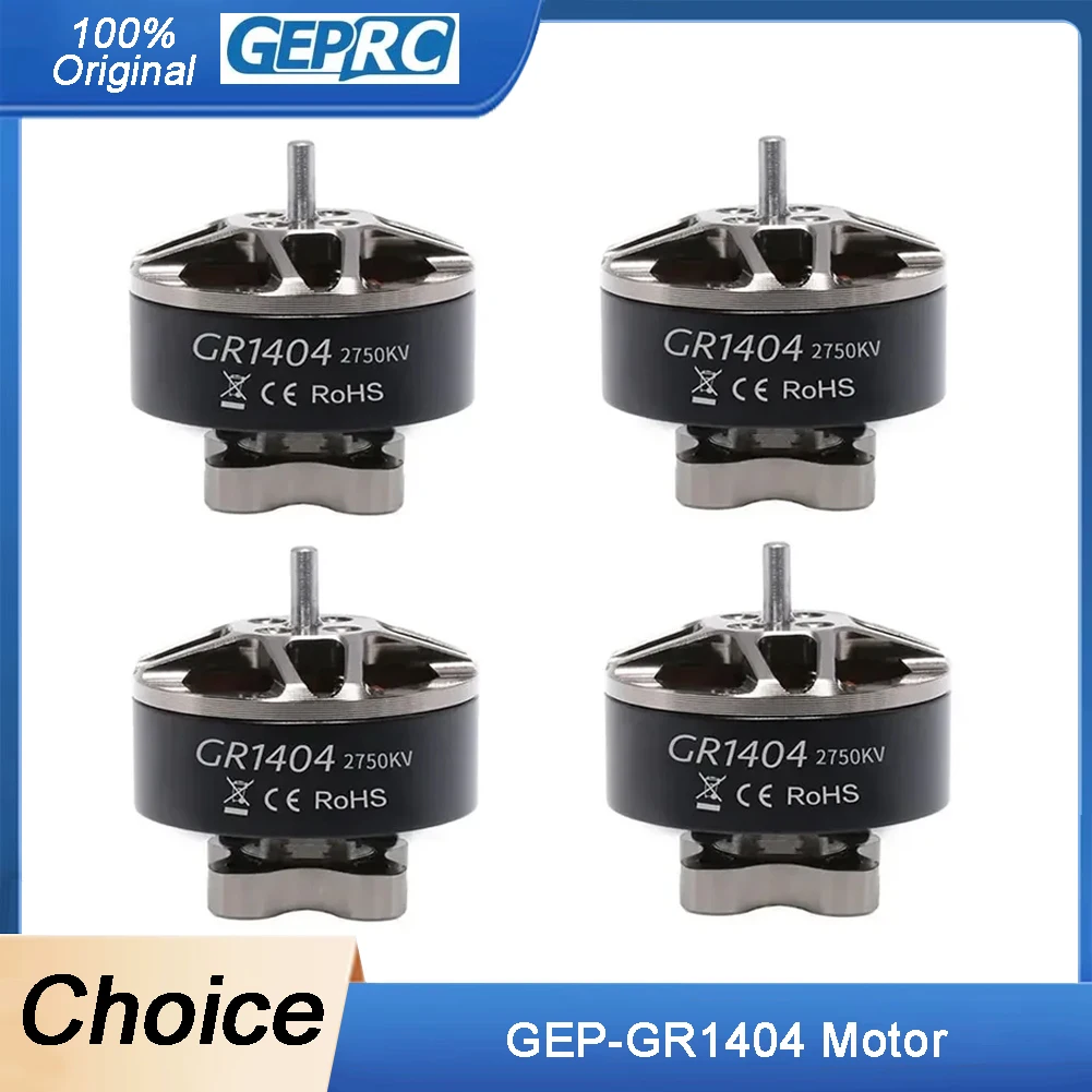 

Бесщеточный двигатель GEPRC GR1404 — 2750/3850/4500KV 2-4S для зубочисток FPV Racing дальнего действия Cinelog 25 V2, детали для дронов «сделай сам»