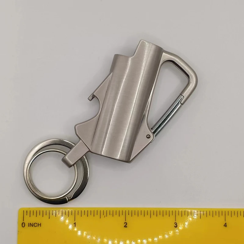 1PC. Multi-Function Metal Lighter Case Cover Fits BIC J5 Lighter Key Chain Pendants Excluding lighter