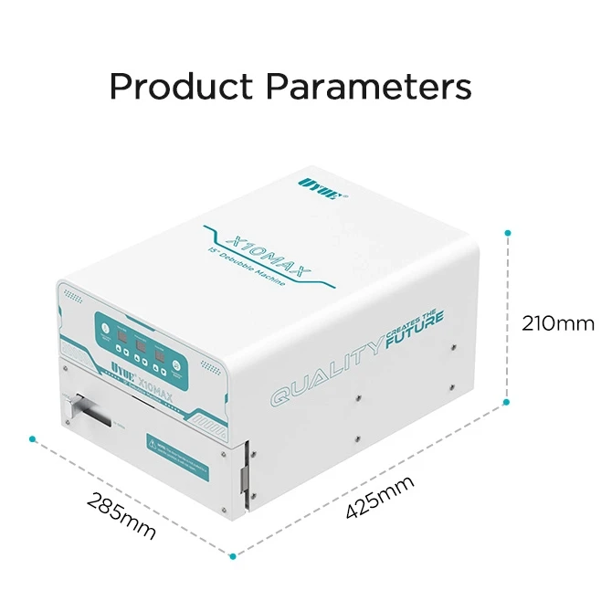 UYUE X10MAX 550W Defoamer Built-in Pump No Compressor Needed for Mobile Phone Tablet LCD Screen Repair