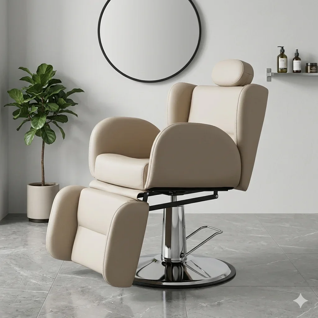 Reclining Hydraulic Pump Cadeira De Barbeiro Silla De Peluquero Women's Salon Equipment Beauty Salon Barber Chair