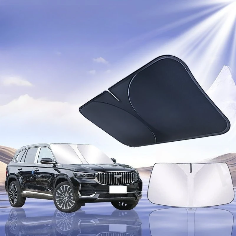 For Geely Monjaro Coolray Tugella Okavango Starray EX5 Windshield Sun Shade Blocks Ray Reflector Visor Shield Cover Foldable - view 3
