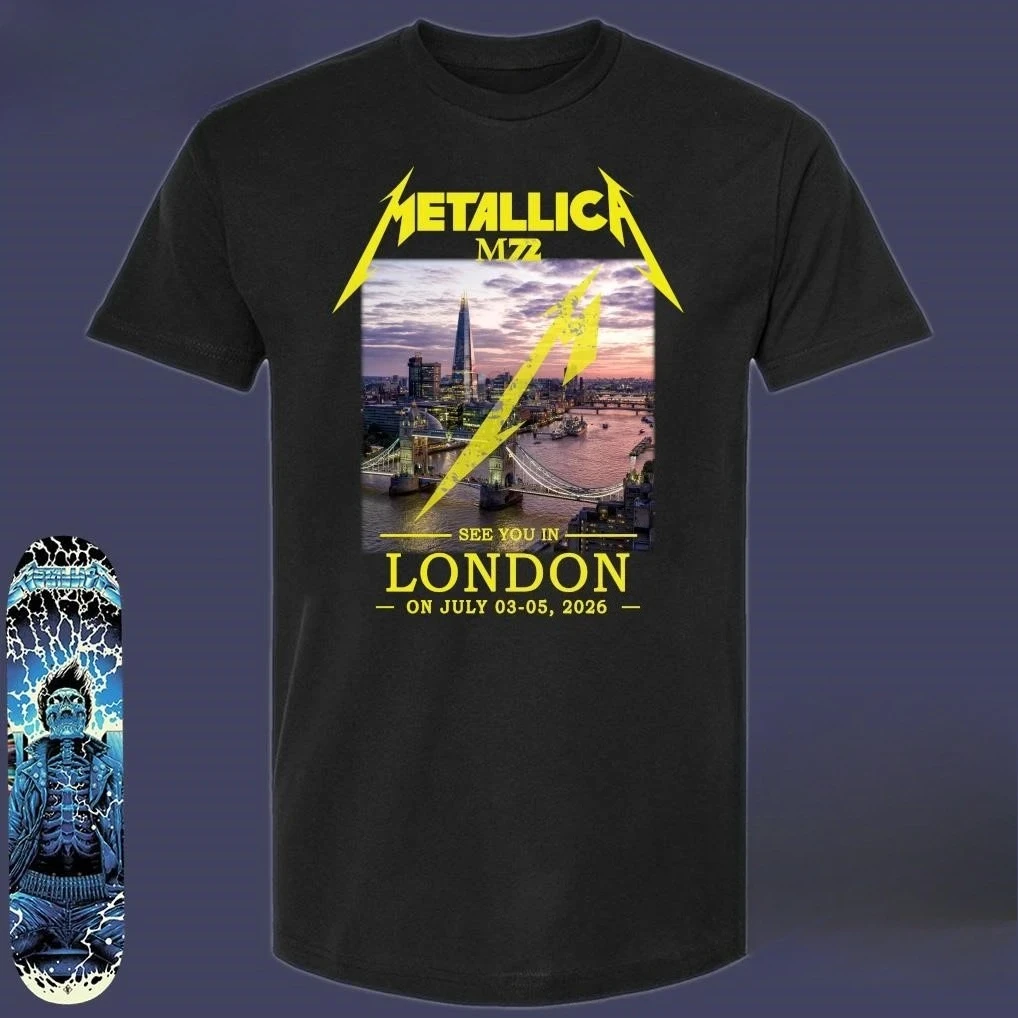 Metallica M72 London 3.-5. Juli 2026 Kunst-T-Shirt – Detail 7