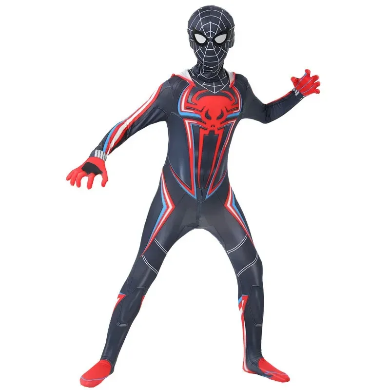 Spiderman Costume Miles Morales 2099 Spider Man Cosplay Costume Zenti Bodysuit Jumpsuit Halloween Costume for Adult Kids