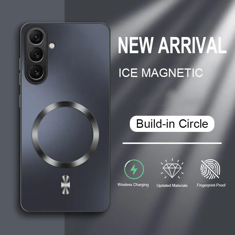 For Magsafe AG Matte Hard Magnetic Case For Samsung A14 A15 