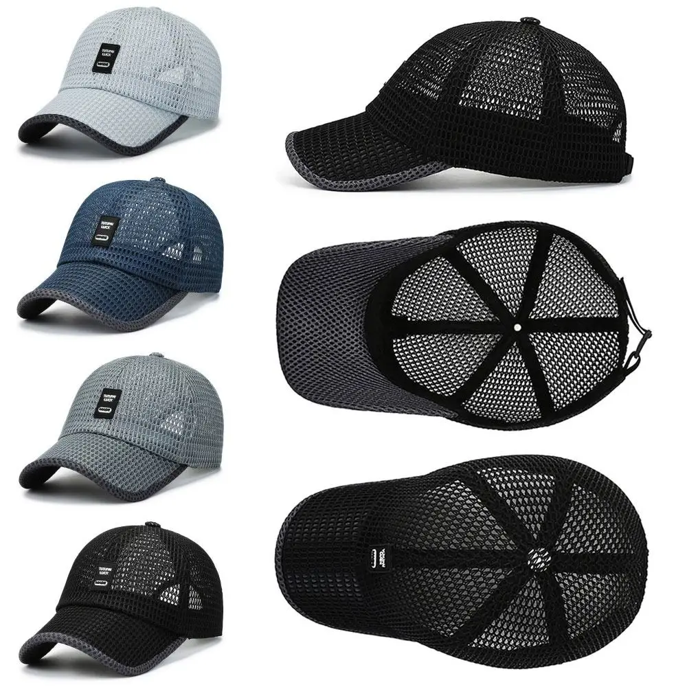 

Summer Baseball Cap UV Protection Sun Visors Hat Breathable Mesh Outdoor Hiking Fishing Cap Adjustable Snapback Sun Cap Hat