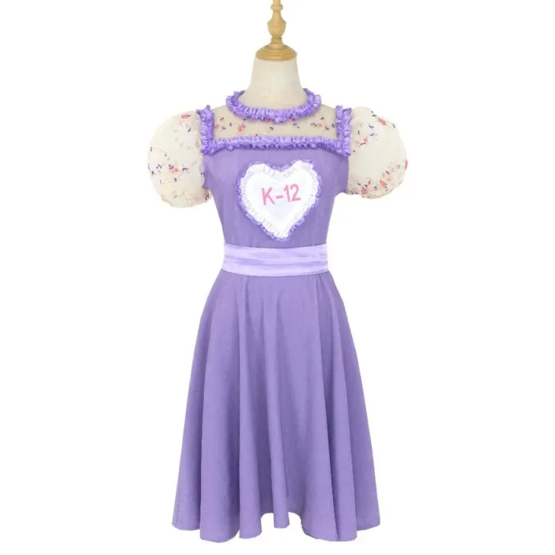 أزياء الفيلم K-12 التأثيرية مجموعات كاملة فستان وردي أرجواني زي موحد للنساء ملابس حفلات الهالوين كرنفال لعب الأدوار