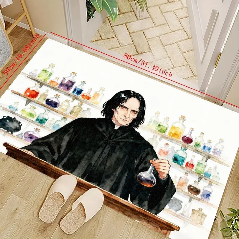 

1 шт., коврик для классной комнаты Harry Potter Severus Snape Potions, противоскользящий коврик в мультяшном стиле с волшебным миром, персонаж фильма Th