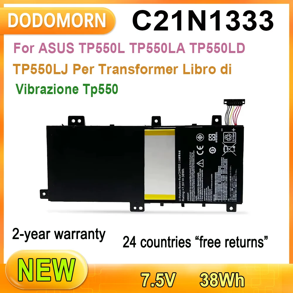 

New C21N1333 For ASUS TP550L TP550LA TP550LD TP550LJ Per Transformer Libro di Vibrazione Tp550 Rechargeable Li-Ion LaptopBattery