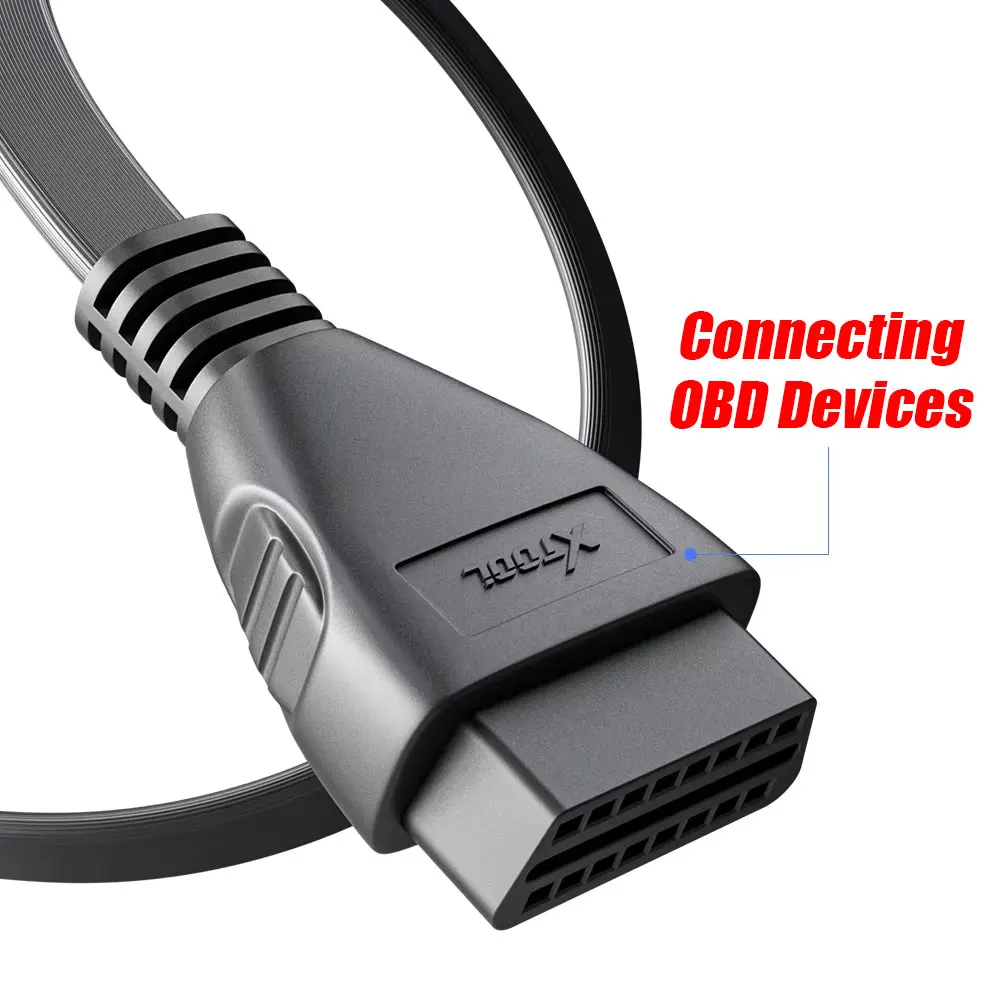 XTOOL Extension Cable For A30/A30D/A30M/A30X OBD2 Scanner Connector Cable 16Pin Male To Female For D7,D8/BT,D9/Pro,IP616,IP819