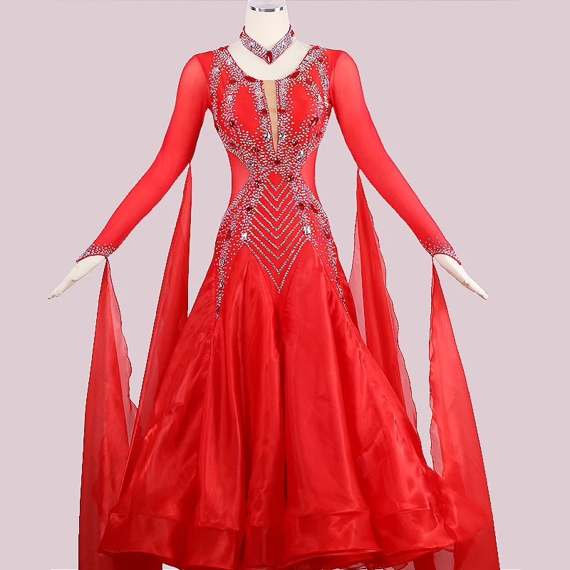 

Ballroom Dance Competition Dresses Dance Costumes Waltz Dress For Dancing Clothes Dance Wear Dress Rumba Standard Ballroom Dress