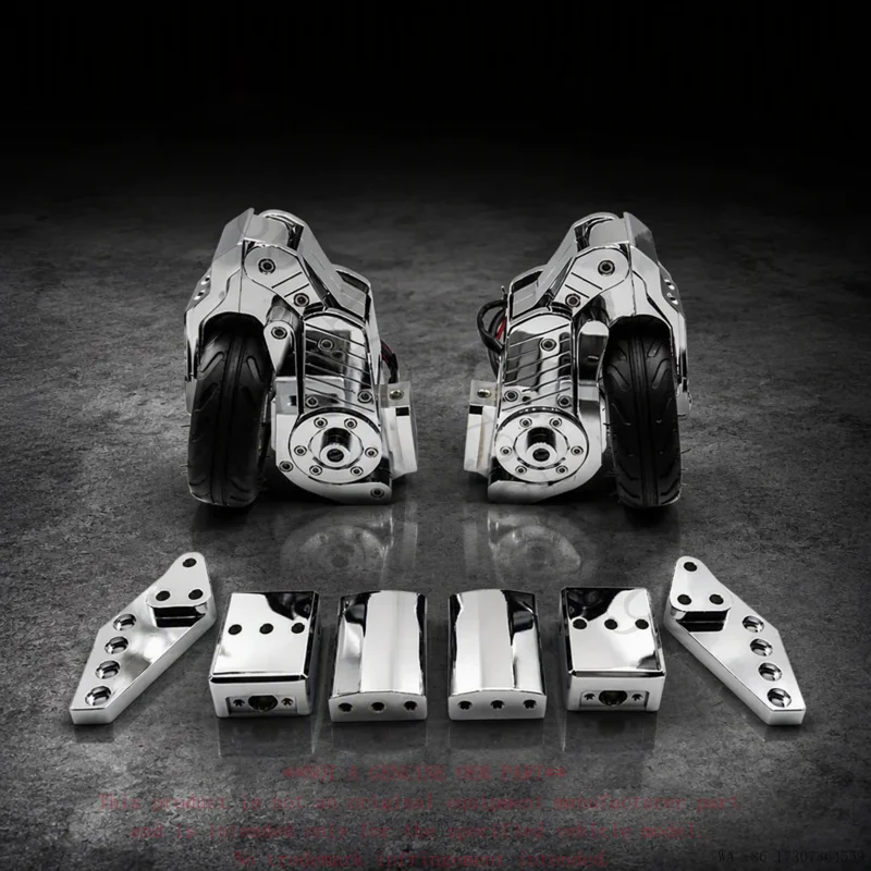 New Chrome FLEX GEAR Landing Gear for RoadMaster R18 Auxiliary Parking Bracket Motorcycle Accessory