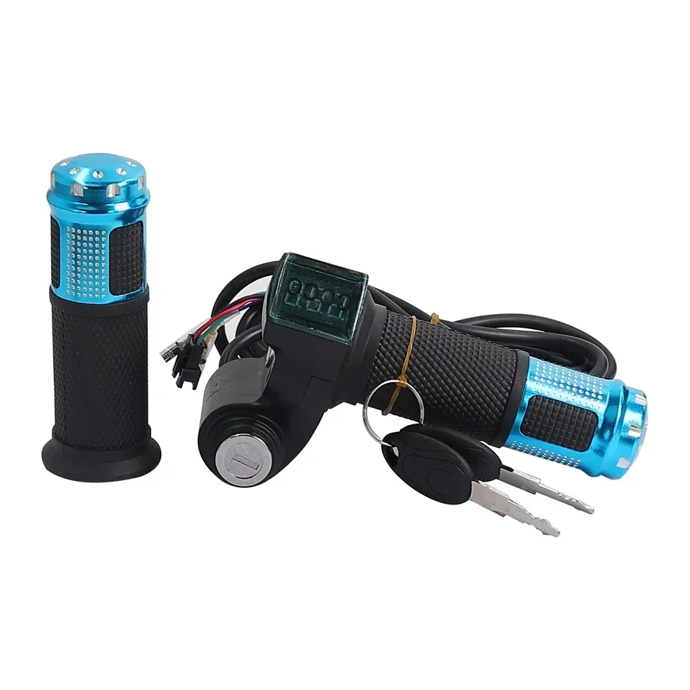 Twist Throttle Accelerator with Led Digital Display Indicator Key Switch 12V-90V for Electric Bike Scooter Electric Throttle image 6