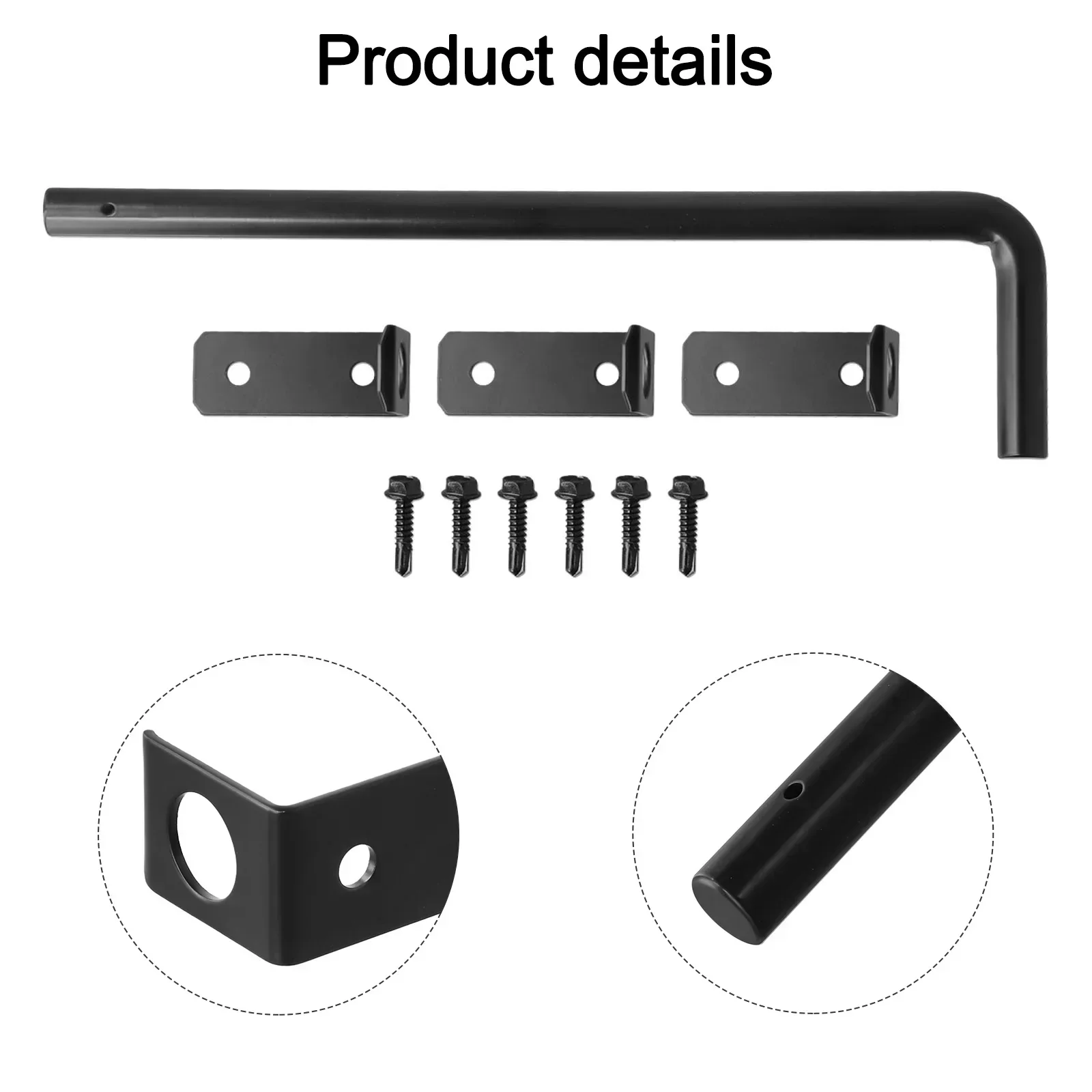

Double Door Lock Heavy Duty Gate Drop Rod Compatible With Wooden Gates Versatile Gate Installation Tool Accessory