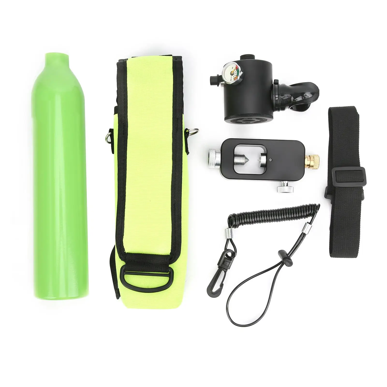 

500ML Underwater Oxygen Cylinder - Emergency Snorkeling Tank for Diving Equipment & Backup