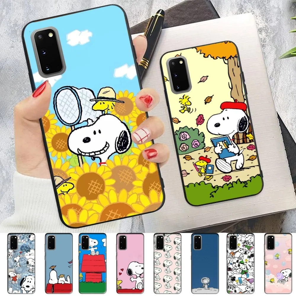 C-Cartoon S-Snoopys For Samsung S 9 10 20 21 22 23 30 23 24 plus lite Ultra FE S10lite Fundas