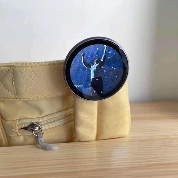 Anime E-Badge Display Pin Dynamic Electronic Badge Anime Merchandise Digital Display Badge Dynamic Gift For Otaku Fans Friends