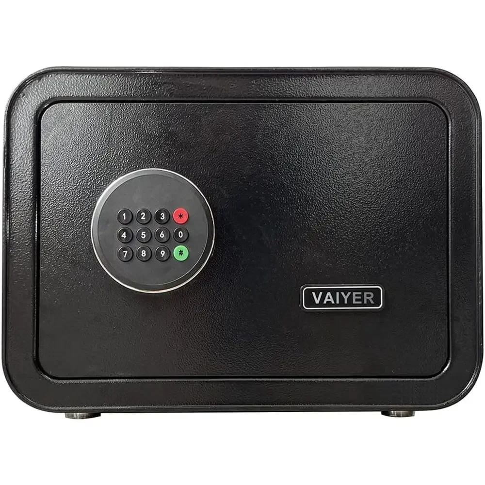 

Digital Keypad Steel Cash Safe - 9.85 x 13.8 x 11 for Home, Office, Hotel Rooms, and Businesses