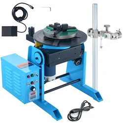 SucceBuy Rotary Welding Positioner 30KG 0-90° Welding Positioning Turntable Table 1-12RPM Welding Torch Stand Holder for Cutting