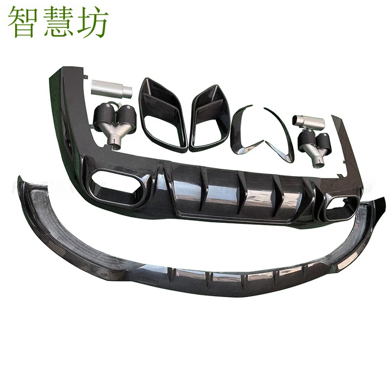 

Suitable for Mercedes-Benz AMG GT63 carbon fiber modification in Brabus style, including front lip, rear lip, air vents, air kni