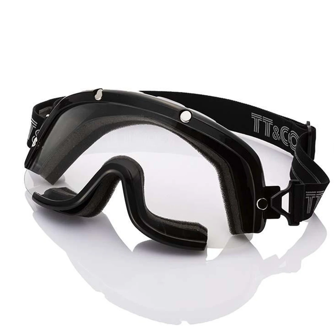 TT&CO Goggles Japanese Vintage Motorcycle Full Helmet Windshield Strap Helmet Goggles Protective Glasses