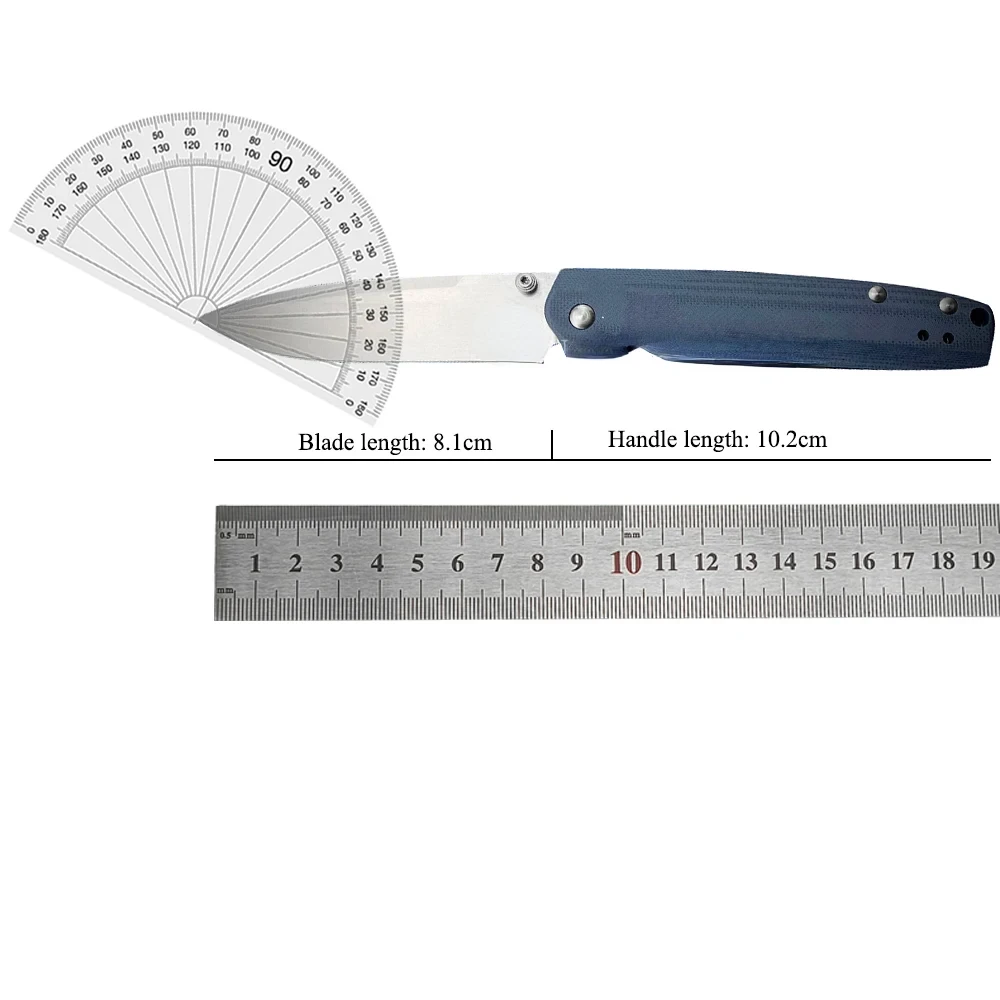 BM 485 Valet Pocket Folding Knife M390 Satin Plain Blade G10 Handle Easy To Carry Outdoor Camping Hunting Survival Knives