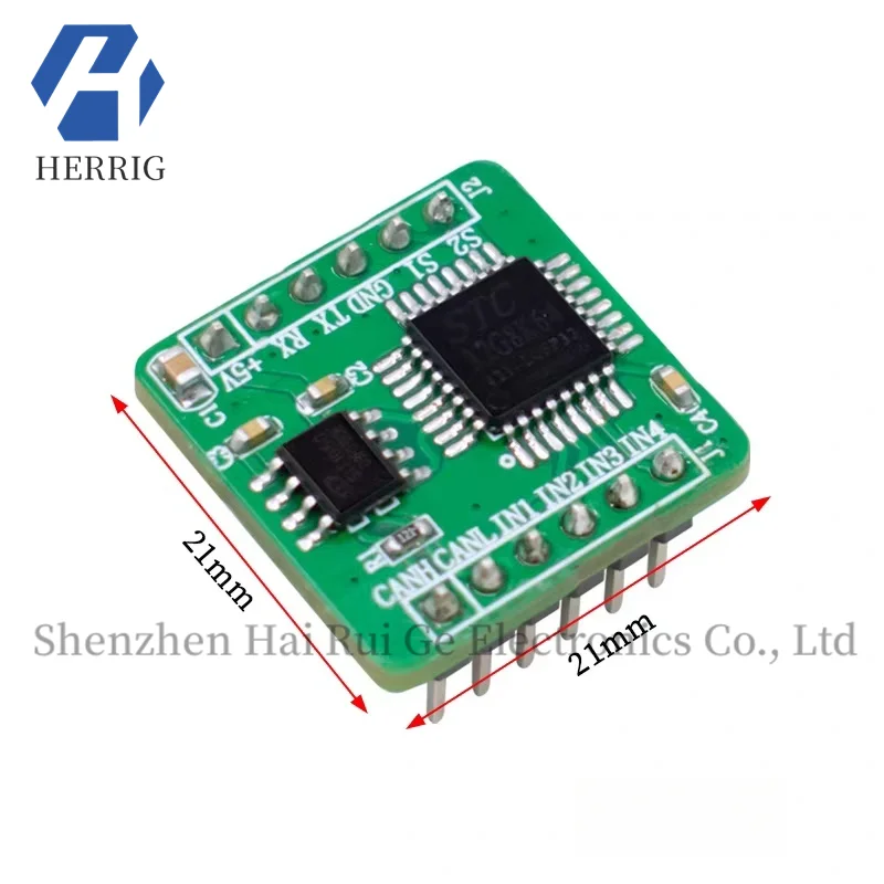 

Original genuine TTL to CAN bus module, data transparent transmission CAN module plugin version