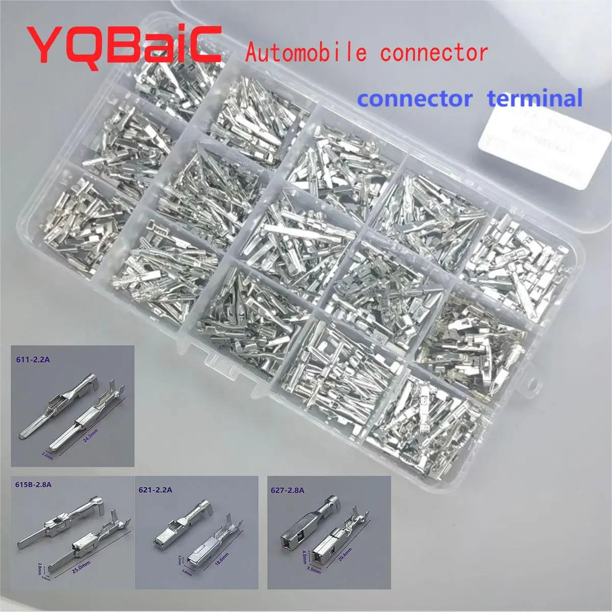 Electrical Connectors Terminals Automotive Connector Piece 2.2/ 2.8/ 3.5 mm Male and Female Interconnected Car Terminal