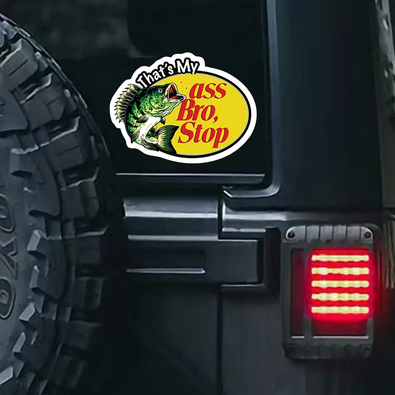 Funny Word Car Stickers That's My Ass Bro Stop Sticker Pack Exterior Accessories Waterproof PVC Decals - view 6