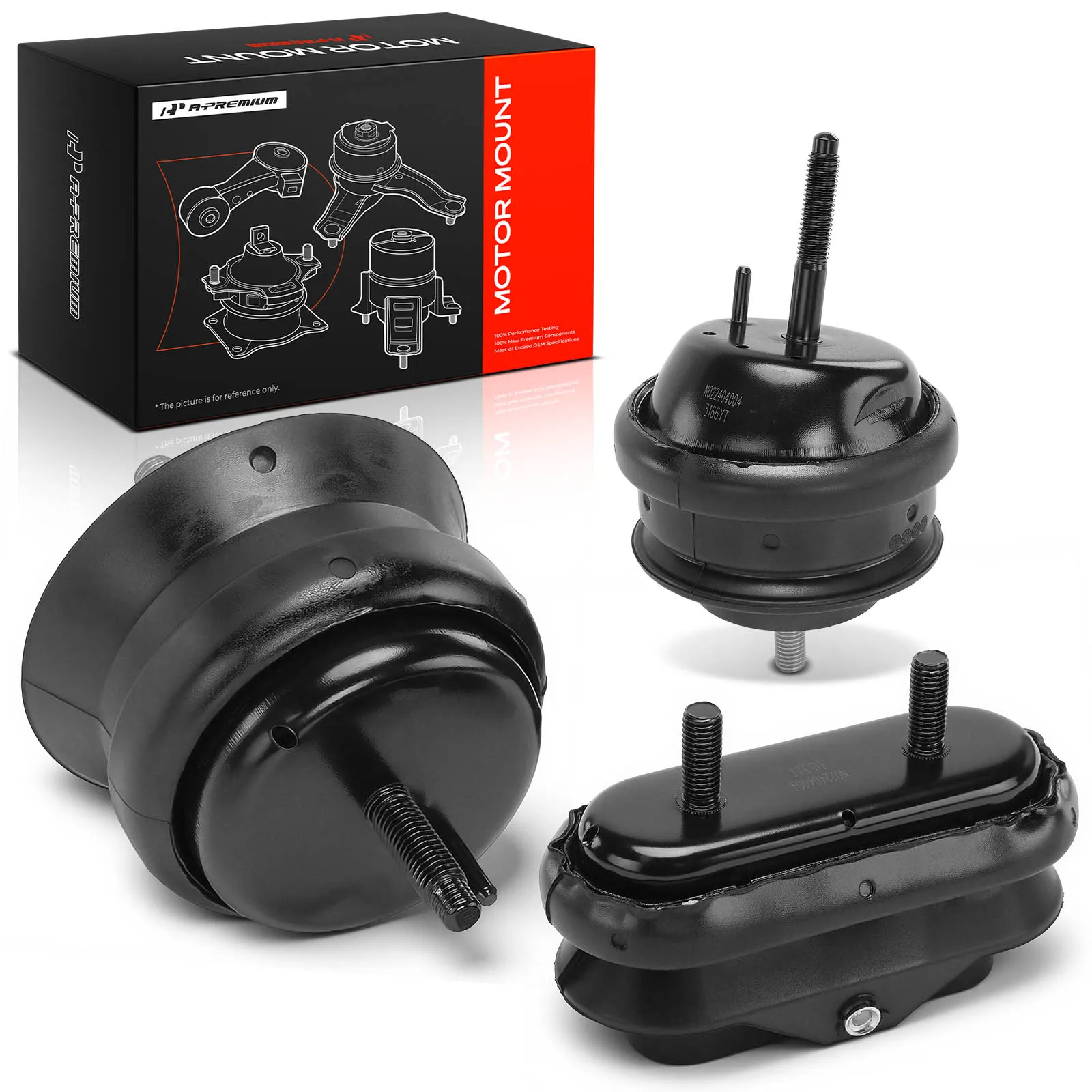 A-Premium 3pcs Engine & Automatic Transmission Mount for Buick Lucerne 2006-2011 Cadillac DTS 2006-2011
