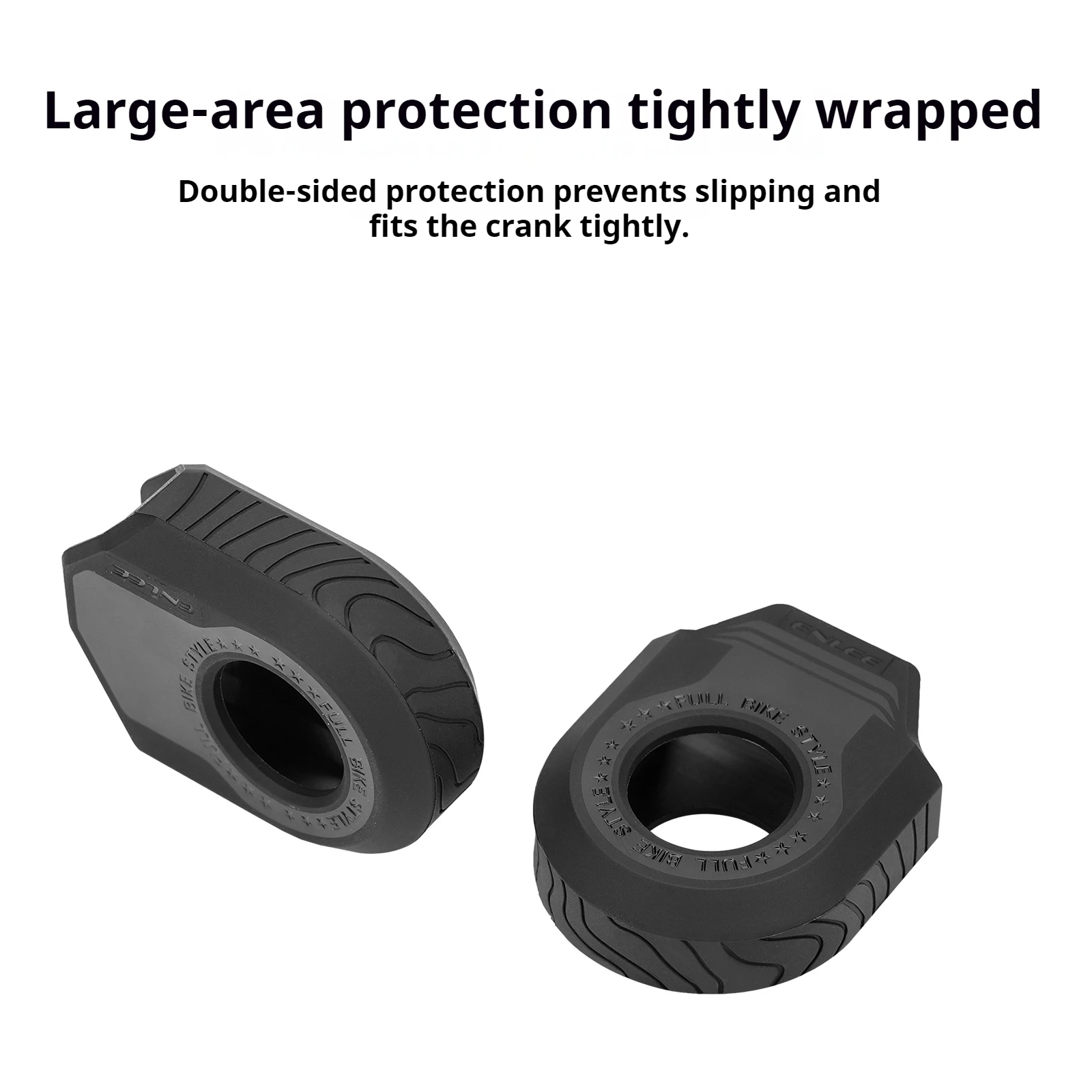 Bicycle Crank Protector Mountain Bike And Road Bike Chainring Crank Protector TPU Universal Crank Protector