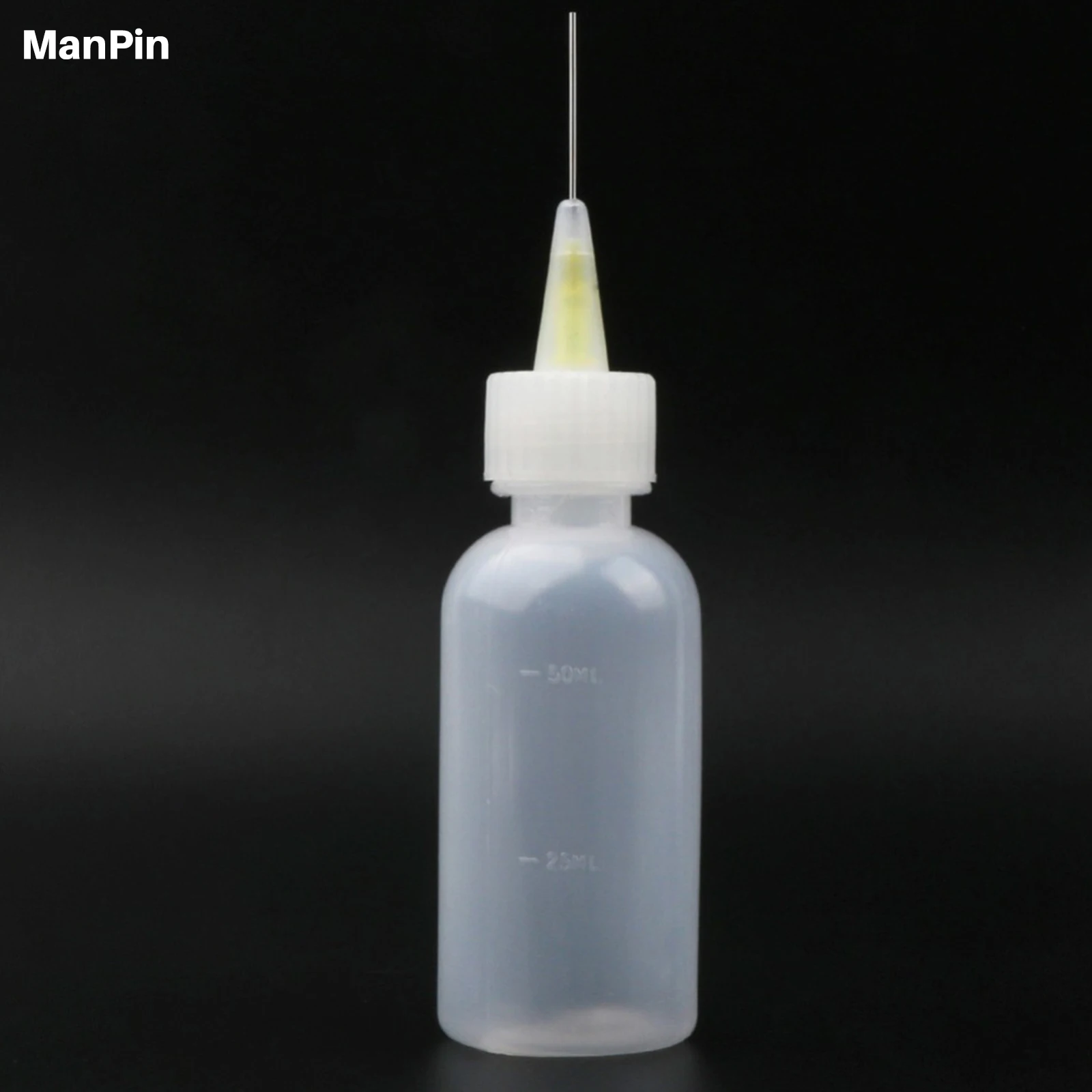 50ml Push Liquid Alcohol Bottle Needle Tip Dispenser Rosin Solder Flux Paste Mobile Phone PCB Cleaning Welding DIY Repair Tool