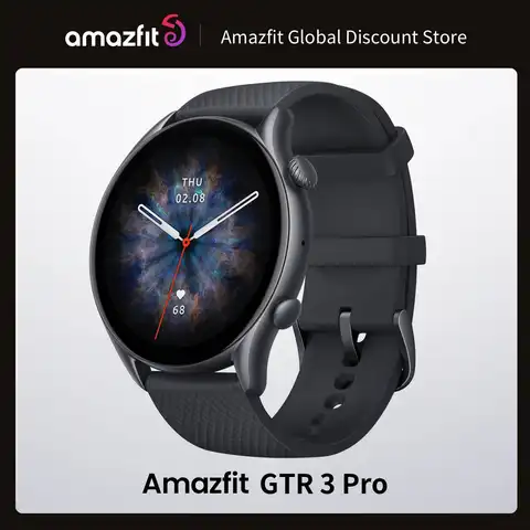 Nuovo Amazfit GTR 3 Pro Smartwatch originale con display AMOLED Zepp OS Durata della batteria di 12 giorni 150+ modalità sportive per Android e iOS