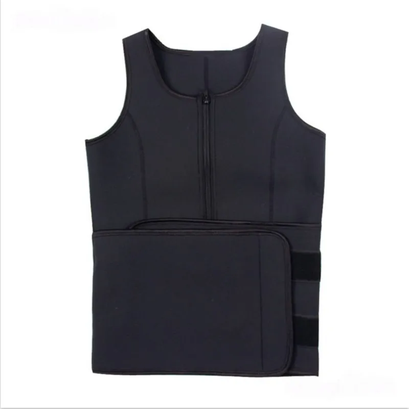 Body Zipper Vest Shaper body Sweatwicking Vest supporto per il petto Yoga canotta sportiva