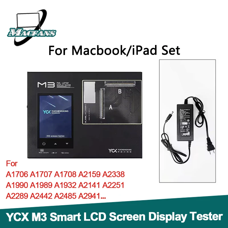 M3 LCD Screen Tester Box For Macbook For iPad For Samsung Huawei Mate Pad Screen Touch Testing Image Playback Test Repair Tool