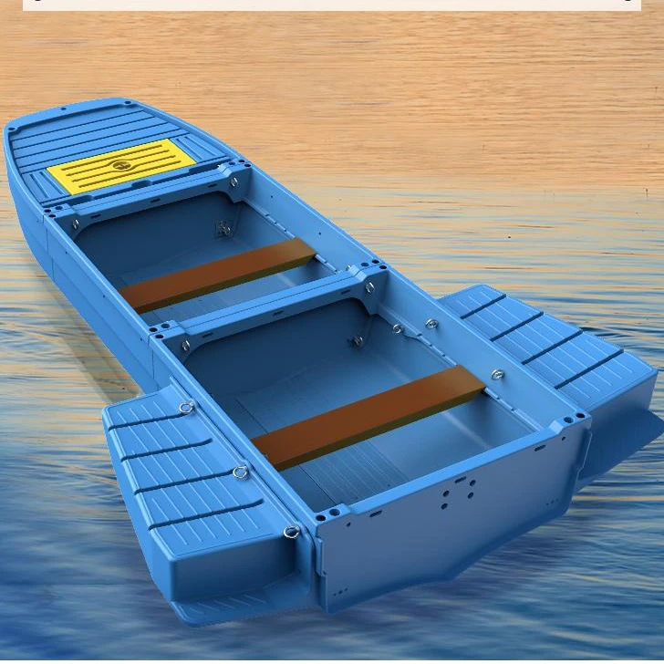 Portable Splicing Fishing Boat,Outdoor Assembly Removable,Multi-functional Sport Fishing Boat,Car Portable