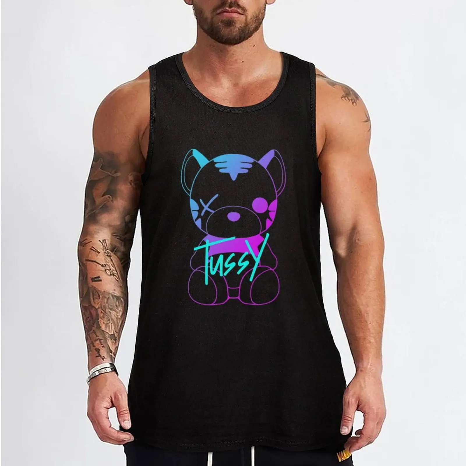 Tussy Games Tank Top Men's clothes t-shirts for Men's gym