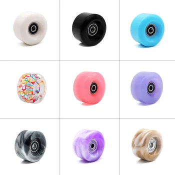 クアッドコアホイール82a,58x32mm,ベアリングなし,ABEC-5 PU,クワッドローラースケート,屋外および屋内アクセサリー,女性用