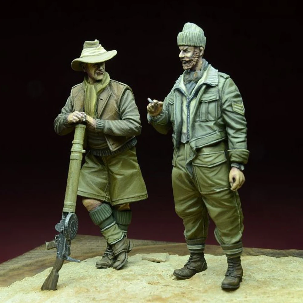 Kit de figurines en résine non peintes, thème militaire, soldat de la seconde guerre mondiale, GK non assemblé et non peint, 1/35