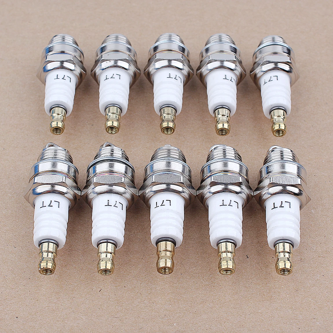 10pcs Spark Plug Fit for L7T BM6A BPMR7A RCJ6Y RCJ7Y WSR5F 33cc-49cc ChainsawTrimmer Brushcutter Replacements Accessory-V003