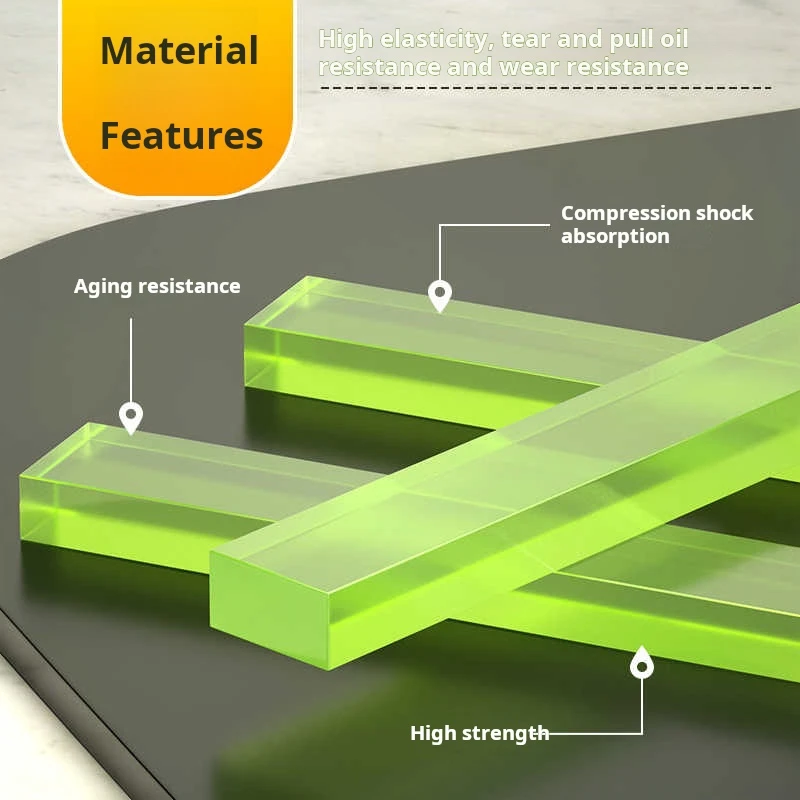 PU Polyurethane Strip Oxford Square Strip Youli Glue Stick Shock-Absorbing, Wear-Resistant, Pressure-Resistant And Oil-Resistant