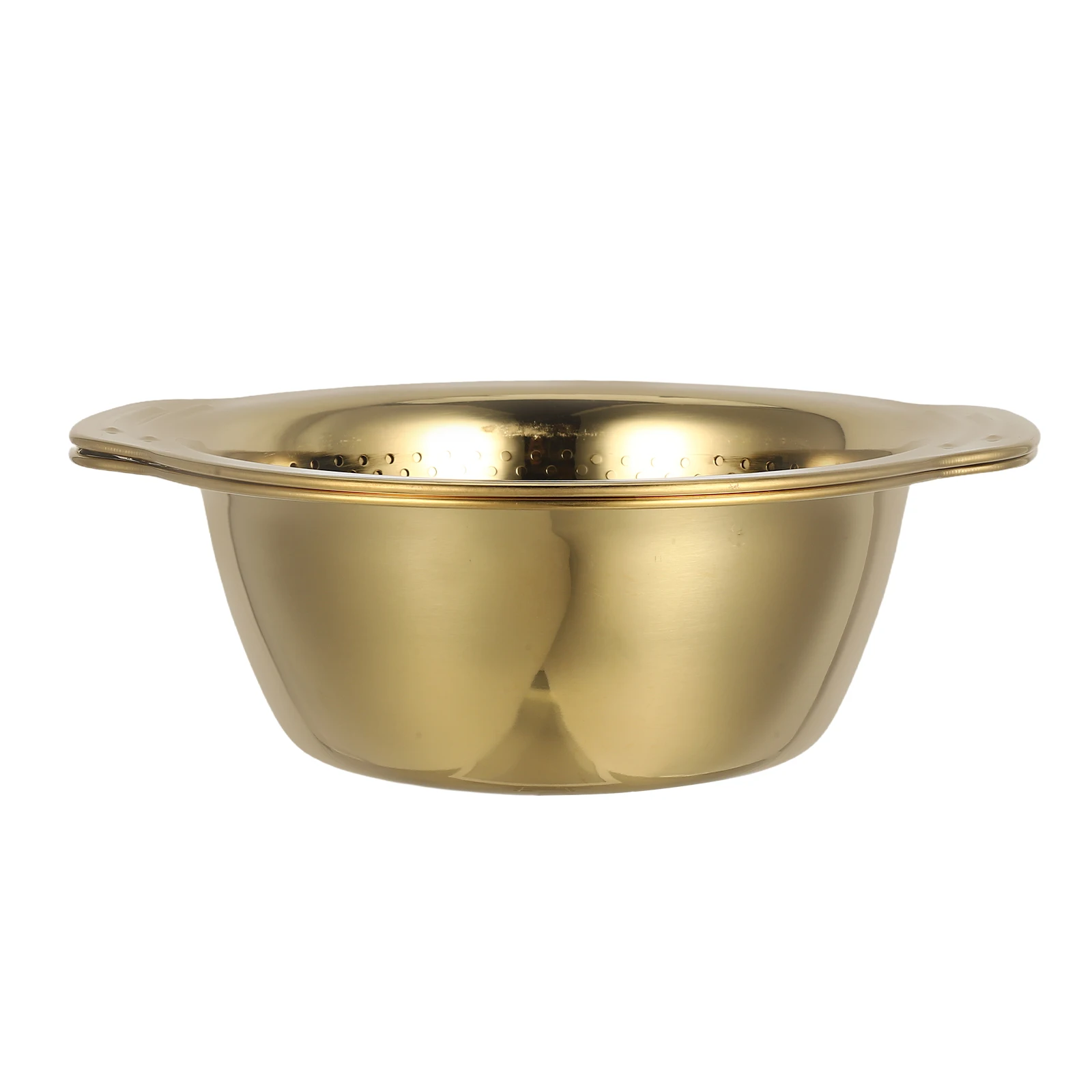 

2 Pcs Stainless Steel Vegetable Wash Basin Colander Drain Basket Drainer for Food Catcher Kitchen Sink Multi-functional Bowl