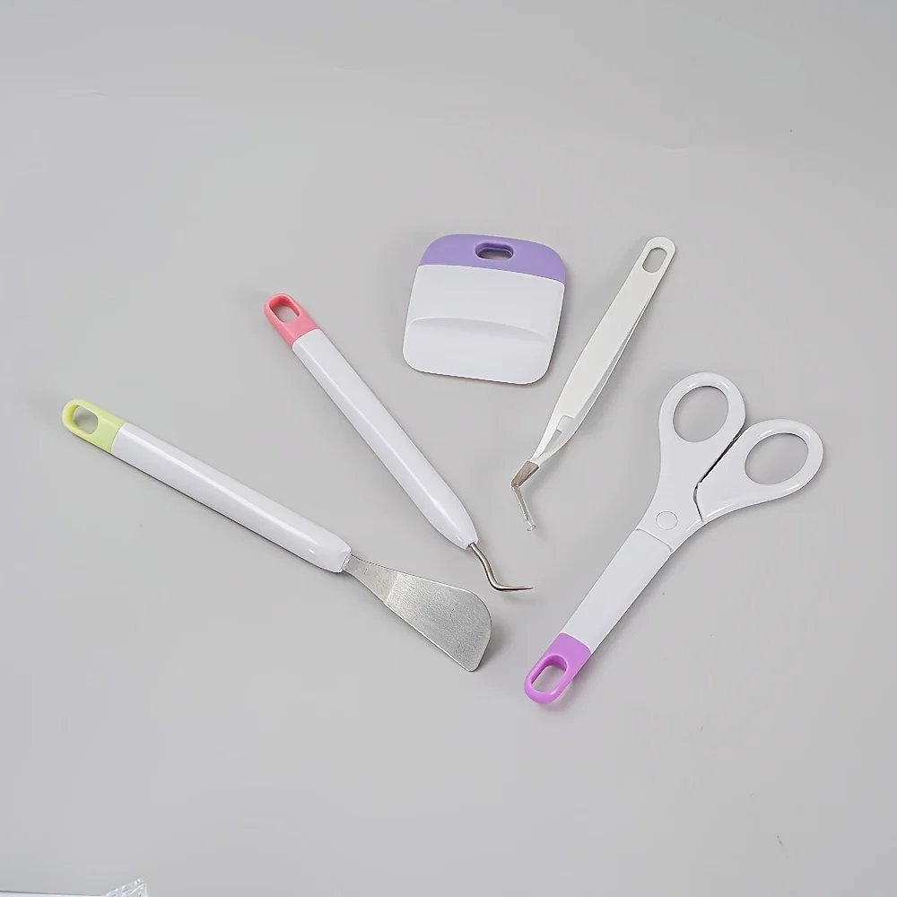 

5 шт., набор инструментов для прополки винила, базовый набор инструментов для Cricut и Silhouette, Siser и Oracal Vinyl