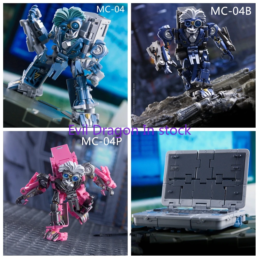 

In Stock Transforming Toys Dr.Wu MC04, MC-04, MC-04B, Black, Pink, Einstein Action Figure Toy Collection Gift