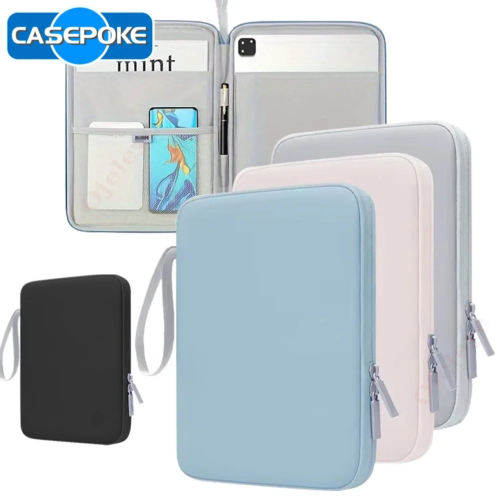 

Сумка-чехол для планшета 2025, 10,9/12,9 дюймов, чехол-сумка для iPad, Samsung, Xiaomi, Lenovo, чехол для планшета, противоударный чехол с несколькими карманами