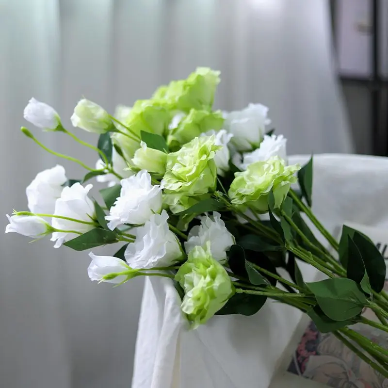 Simulated Flower Bouquet, Platycodon Grandiflorus, Home Dining Table and Living Room Decoration