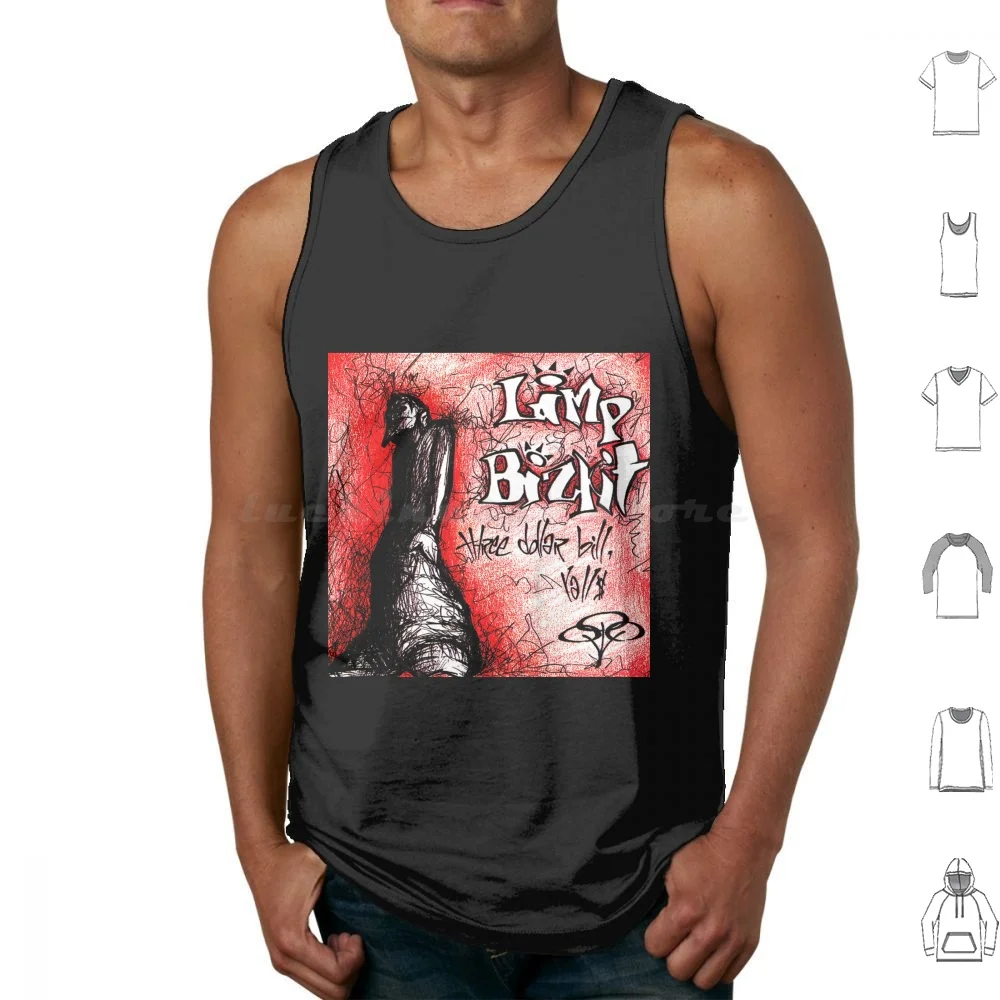 Three Dollar Bill Yall Tank Tops Print Cotton Gold Limp Bizkit Limp Bizkit Limp Bizkit Logo Limp Bizkit Tour Limp Bizkit