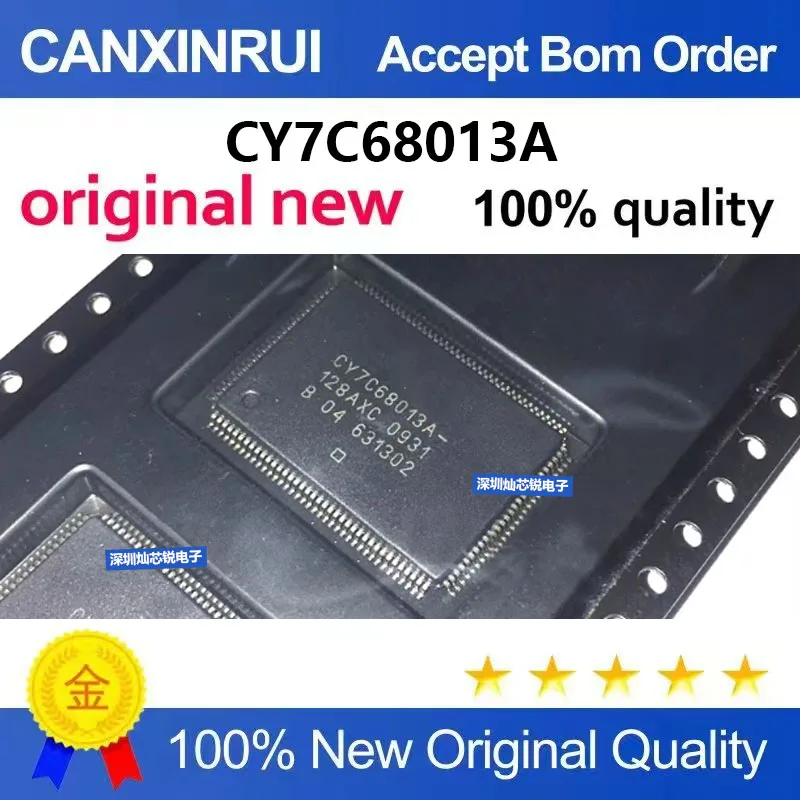 (5-100pieces)Brand New Original CY7C68013A CY7C68013A-128AXC QFP128 8-bit Microcontroller